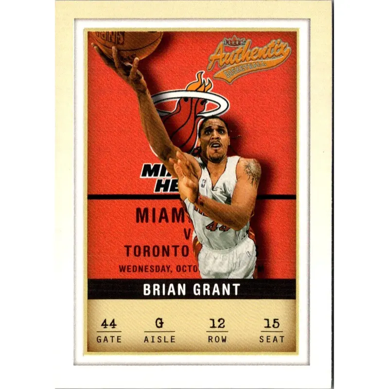2001 Fleer Authentix Brian Grant #12