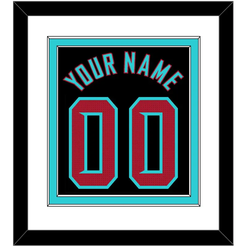Arizona Name & Number - Alternate Black - Double Mat 1