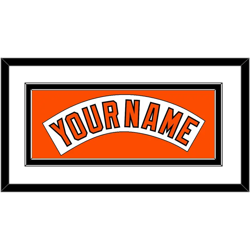 Baltimore Nameplate - Home White (1978-1988) - Double Mat 1