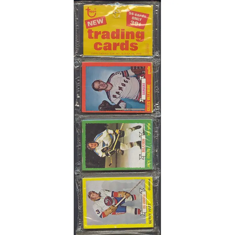 1973/74 Topps Hockey Unopened Rack Pack