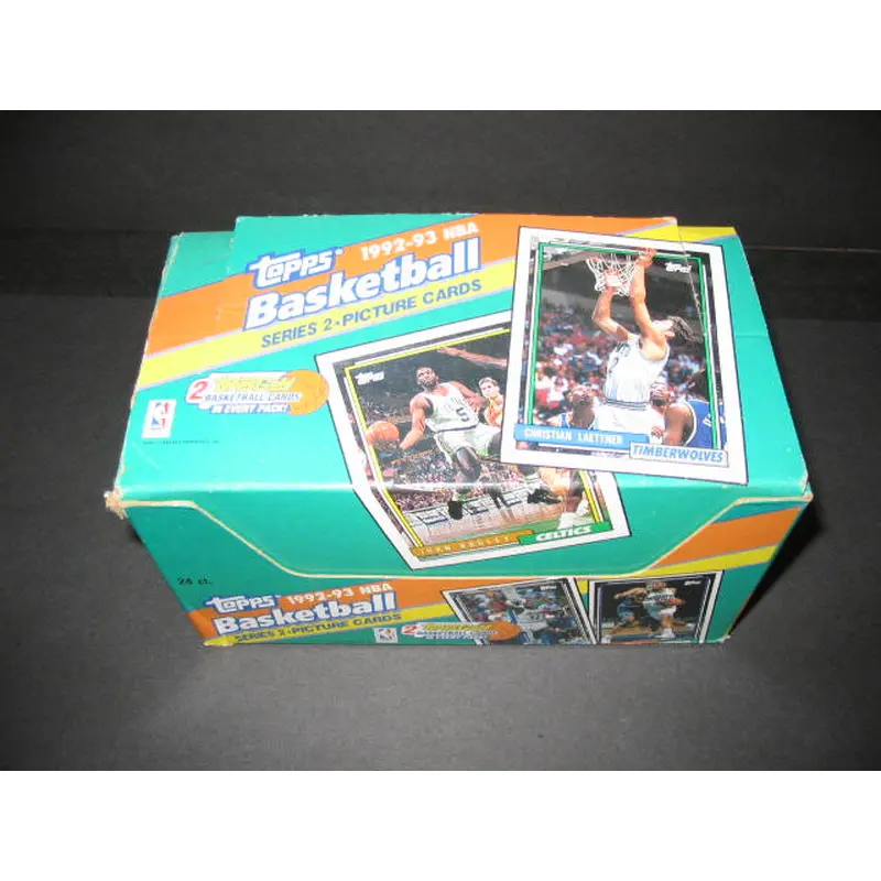 1992/93 Topps Basketball Series 2 Jumbo Box (24/18/2)