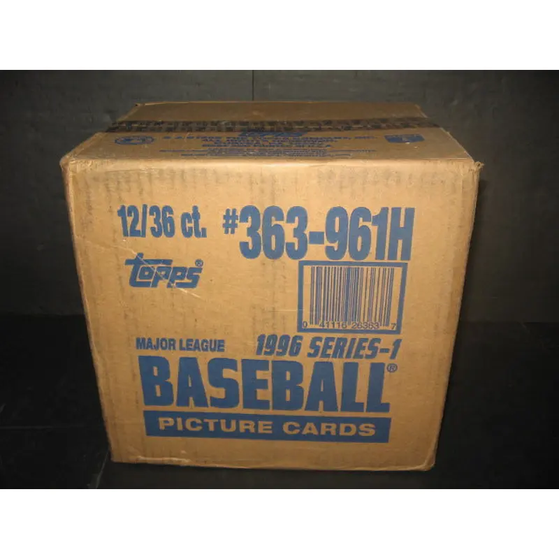 1996 Topps Baseball Series 1 Case (Hobby) (12 Box)