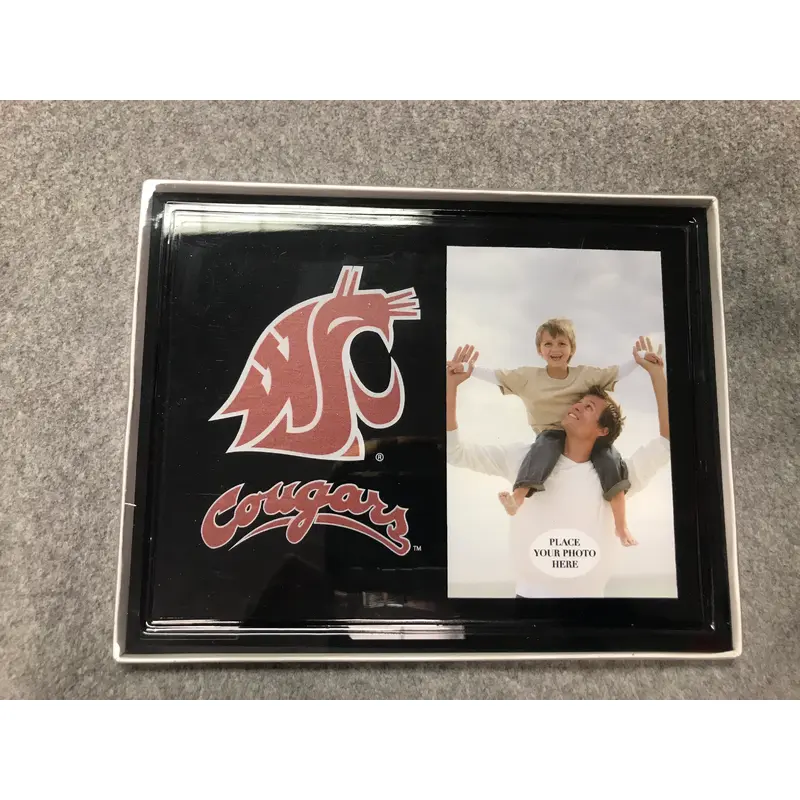 Black Picture Frame with Logo and "Cougars"