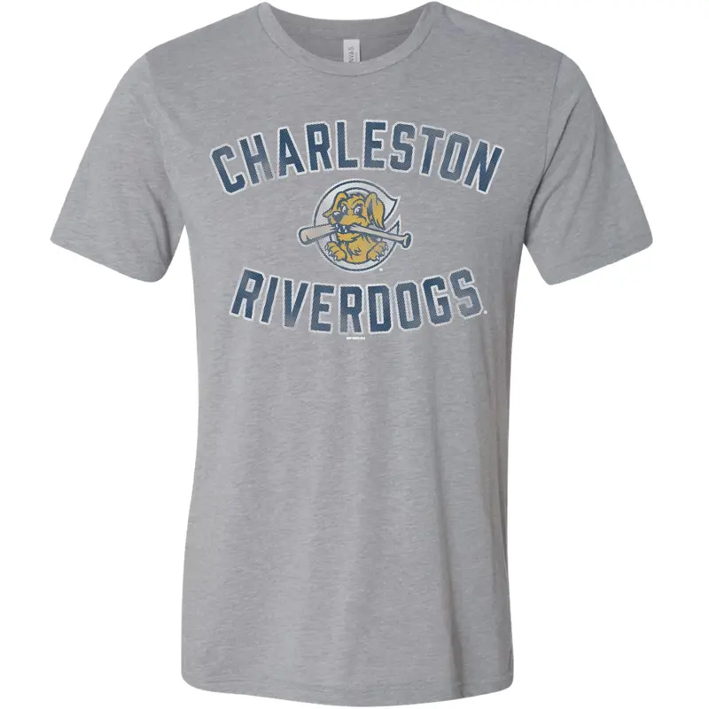 Charleston RiverDogs Grey Tri-Blend Tee