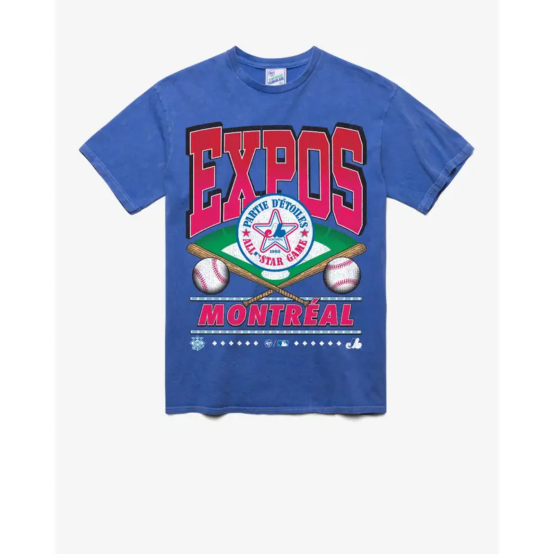 MONTREAL EXPOS COOPERSTOWN STRAIGHT SHOT VINTAGE '47 TUBULAR TEE