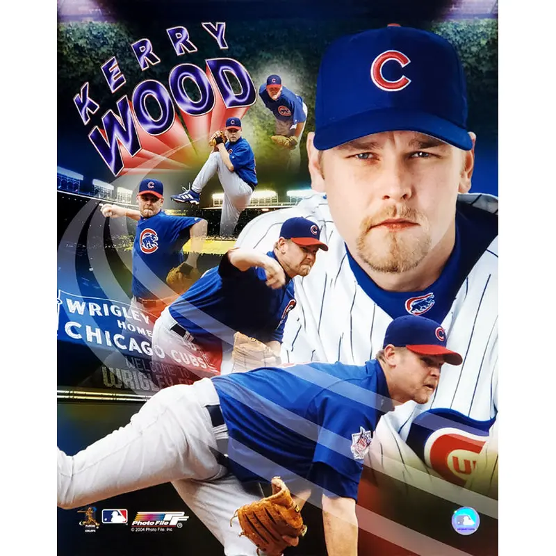 Kerry Wood "Superstar" Chicago Cubs Premium Poster Print - Photofile 16x20