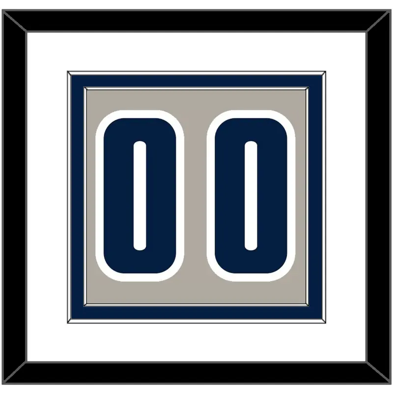 Georgetown Basketball Number - Home Gray (1994-1996) - Double Mat 1