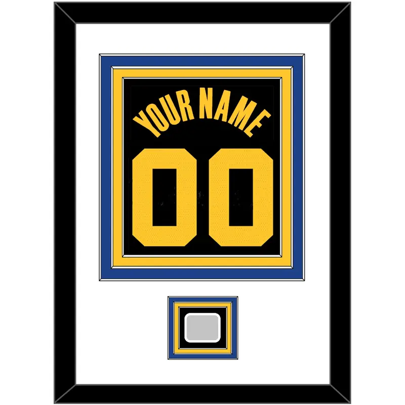 Golden State Name & Number With Champions Patch - Black City (2019-2022) - Triple Mat 1