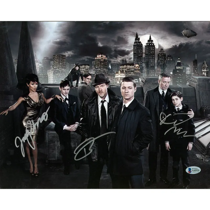 Gotham (3) Pinkett Smith, Mazouz & Logue Signed 11x14 Photo BAS #AA03926