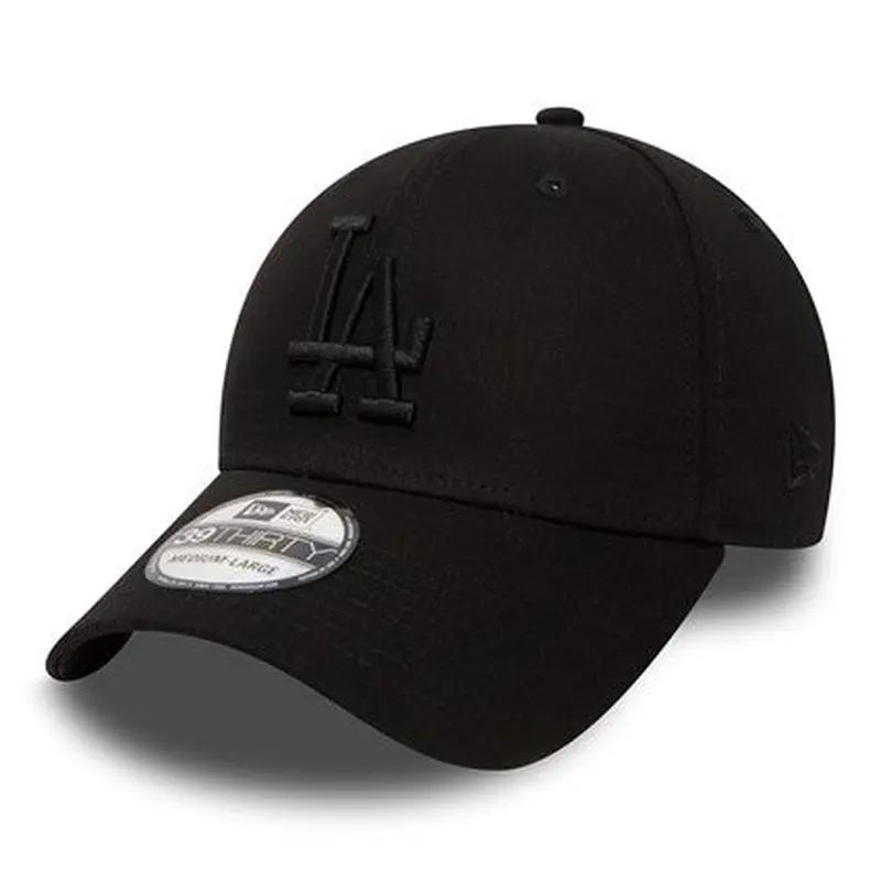 New Era - Los Angeles Dodgers - League Essential - 39THIRTY - Black/Black