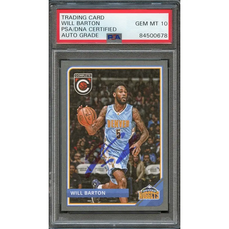 2015-16 Panini Complete #270 Will Barton Signed Card AUTO 10 PSA Slabbed Nuggets