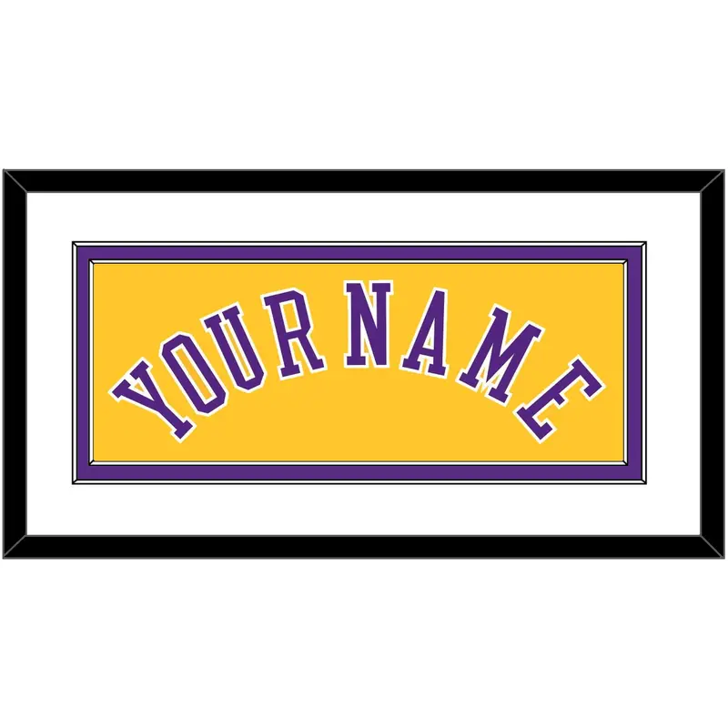 Los Angeles Name - Home Yellow (1997-1999) - Double Mat 1