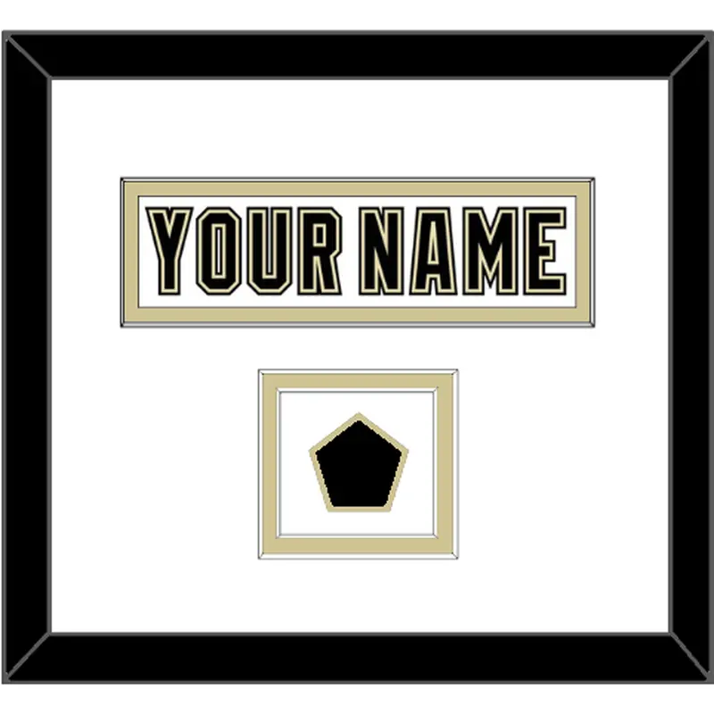 Pittsburgh Nameplate & Logo Patch - White Jersey (2002-2007) - Double Mat 1