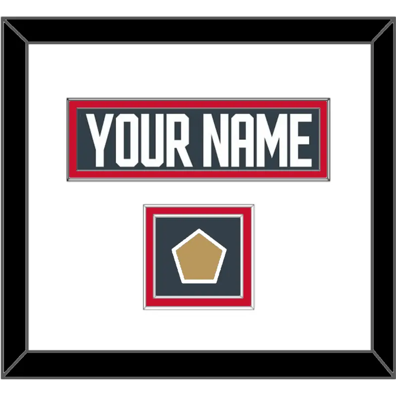 Vegas Nameplate & Jersey Logo Patch - Home Steel Gray - Double Mat 2