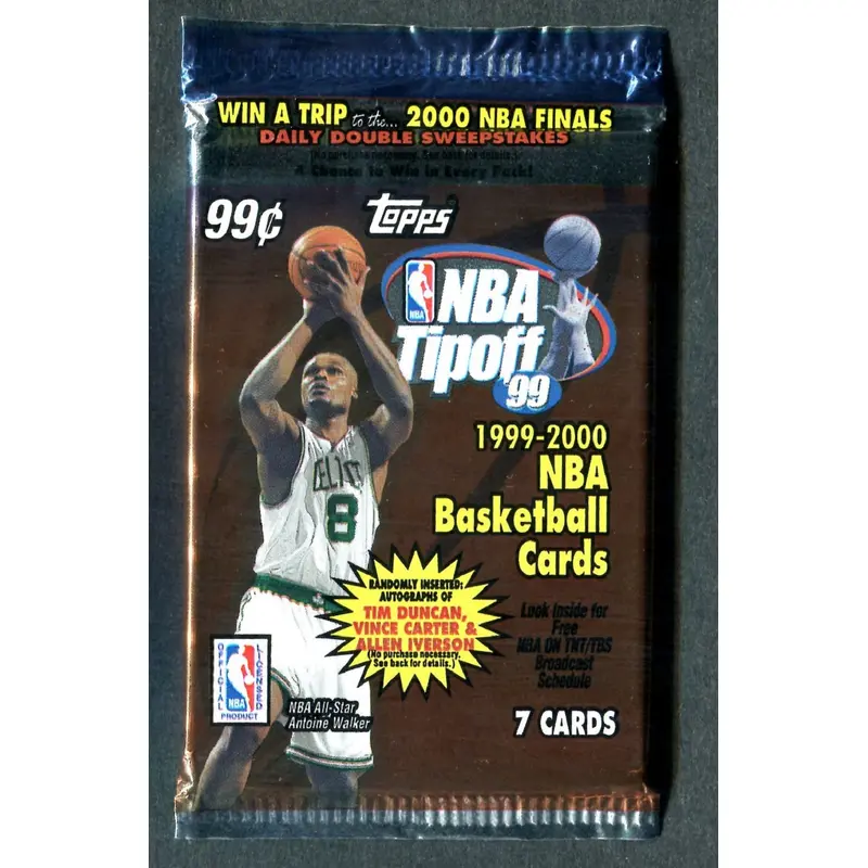 1999/00 Topps NBA Tipoff Basketball  Unopened Pack (Pre Priced) (7)