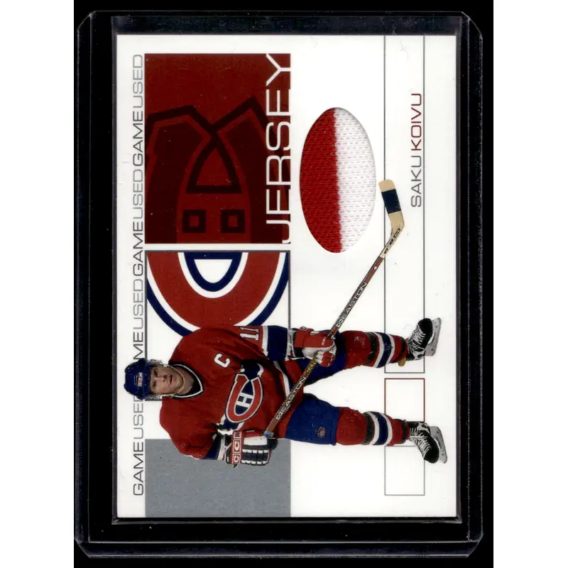 2001-02 In the Game Be A Player Signature Series - Game-Used Jersey - Saku Koivu #GJ-32