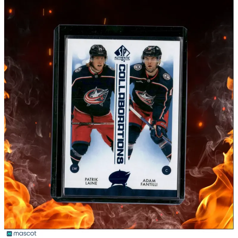 2023-24 SP Authentic Patrik Laine / Adam Fantilli Collaborations Blue Rookie