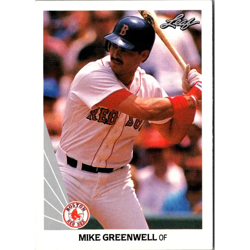 1990 Leaf Mike Greenwell #143