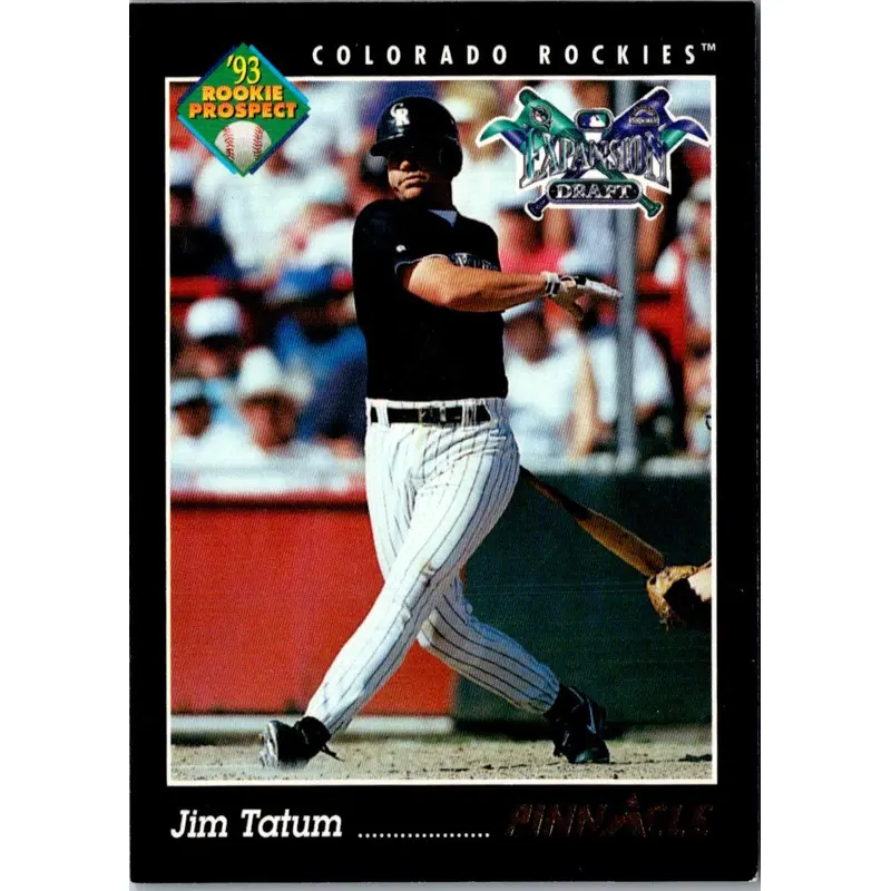 1993 Pinnacle Jim Tatum #587 Rookie