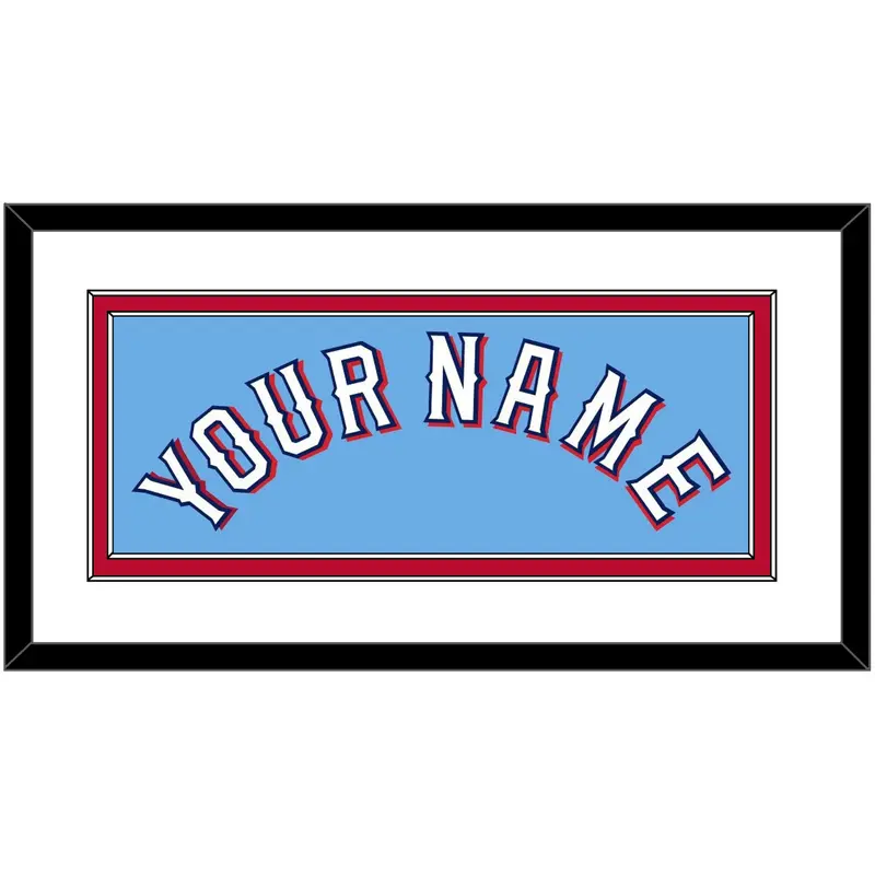 Texas Name - Alternate Powder Blue - Double Mat 2