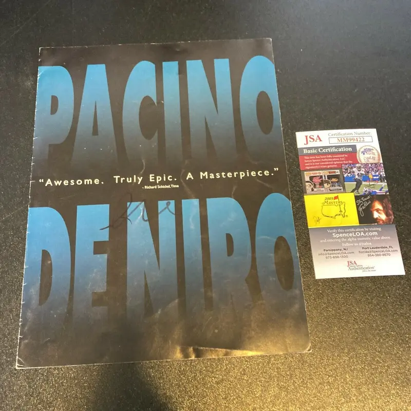 Al Pacino Signed Autographed Heat Movie Folder With Photos JSA COA