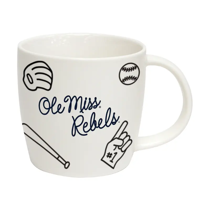 Ole Miss 18oz Baseball Playmaker Mug