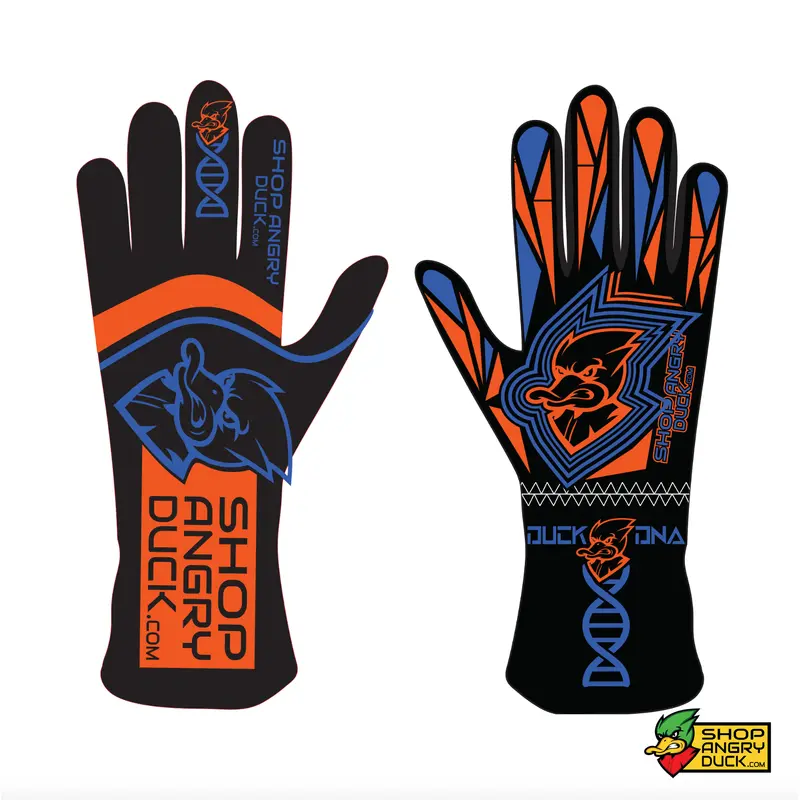 Two Color  ShopAngryDuck.Com DNA Racing Gloves    SFI 3.3-5 Certified