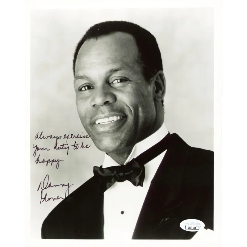Danny Glover Lethal Weapon "Always... Be Happy" Signed 8x10 Photo JSA #CE01154