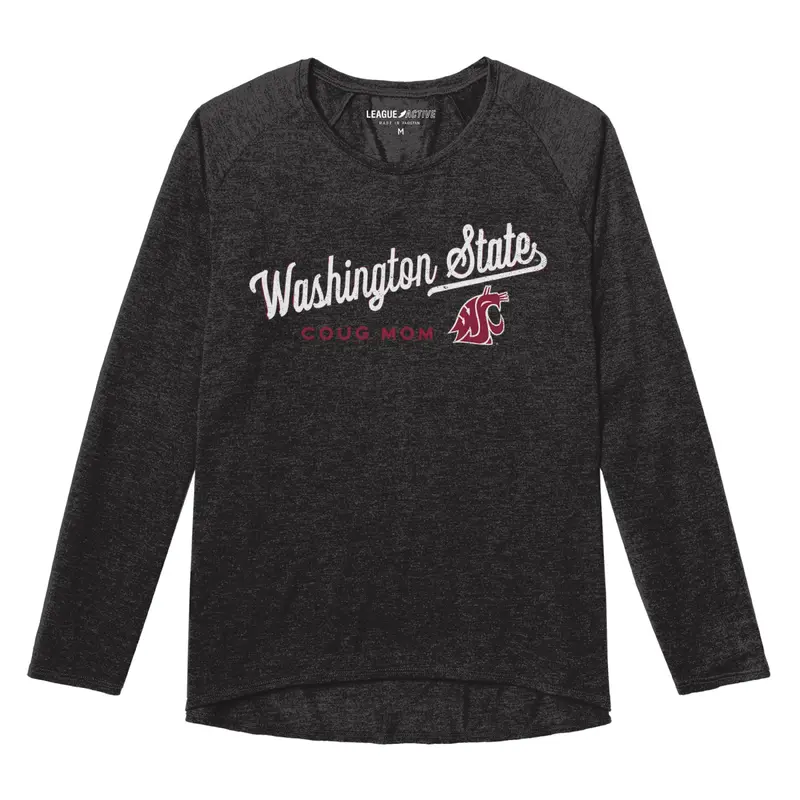 Vintage Black Washington State Mom Long Sleeve