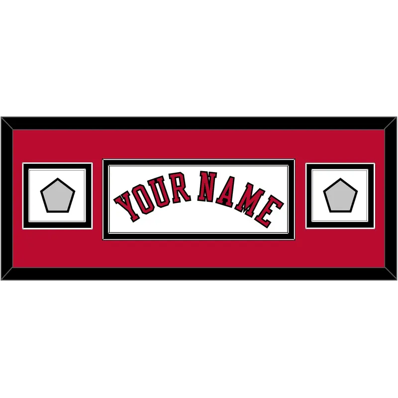 Chicago Name & 2 Finals Patches - Home White (1986-2017) - Double Mat 4