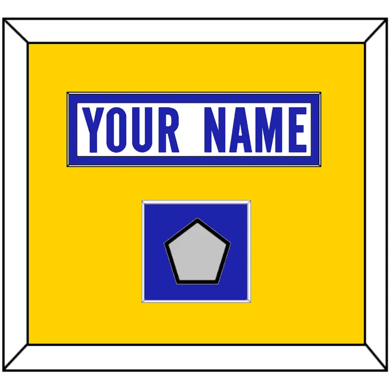 Los Angeles Nameplate & Super Bowl LVI Champions Patch - Road White - Single Mat 4