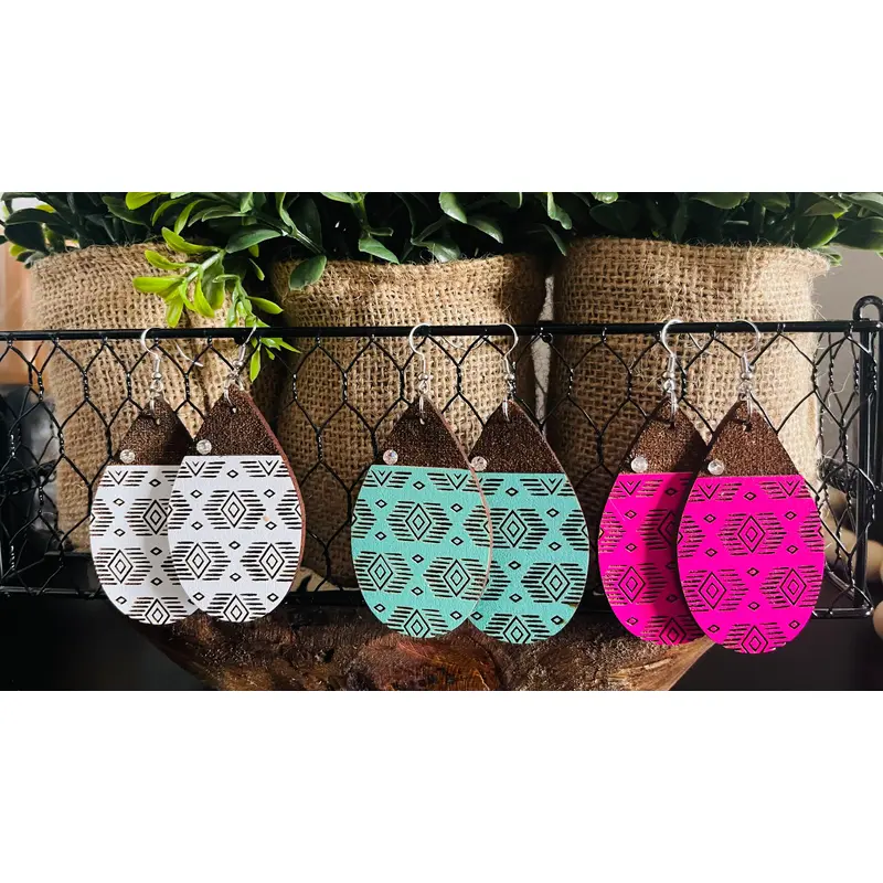 Western Wood Boho Teardrops