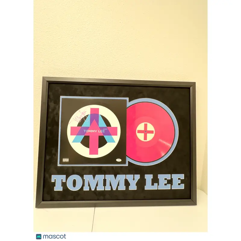 Tommy Lee Framed Vinyl Signed PSA Andro