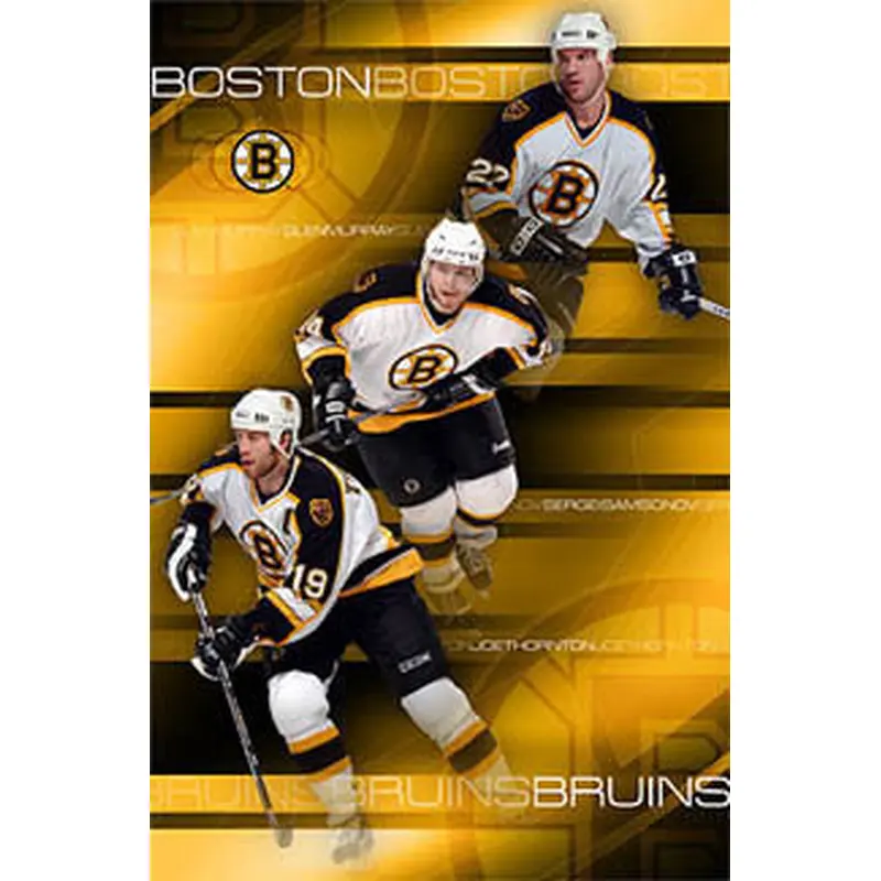 Boston Bruins "Top Line" (Thornton, Samsonov, Murray) Poster - Costacos 2003