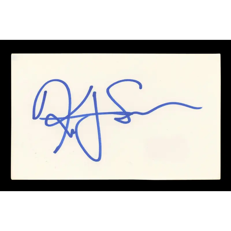 Kristy Swanson Buffy the Vampire Slayer Signed 3x5 Index Card BAS #BL96618