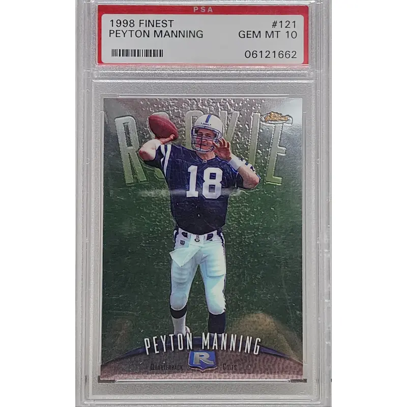 Peyton Manning 1998 Topps Finest Rookie #121 PSA 10 Gem Mint 1662