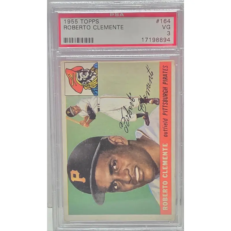 Roberto Clemente 1955 Topps Rookie #164 PSA 3 Very Good