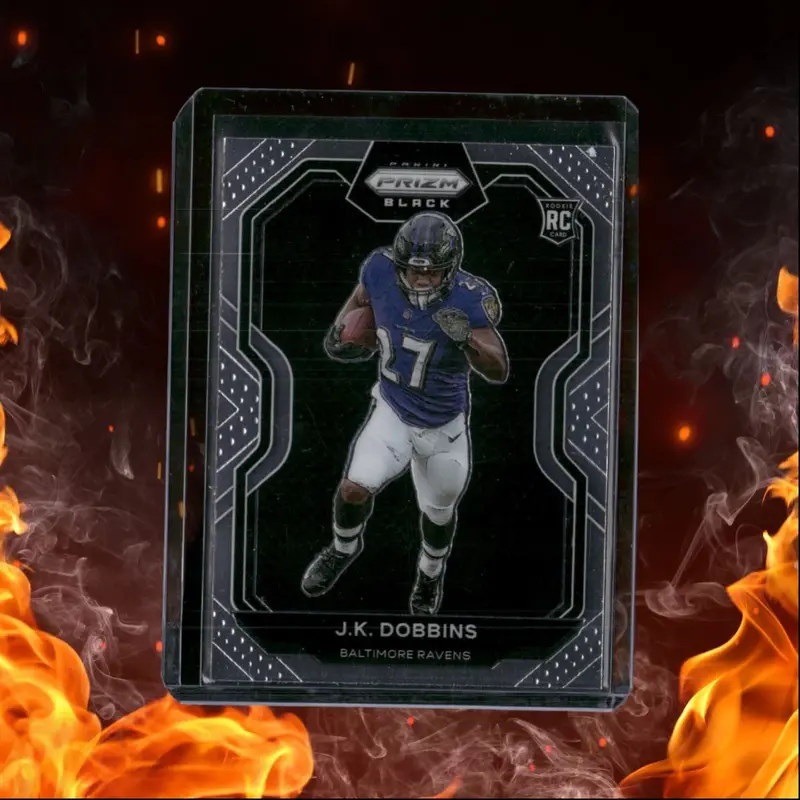 2020 Panini Chronicles J.K. Dobbins Prizm Black Rookie #PB-6