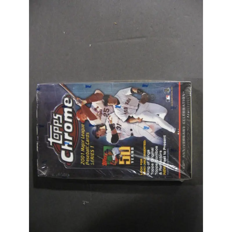 2001 Topps Chrome Baseball Series 1 Box (Hobby)