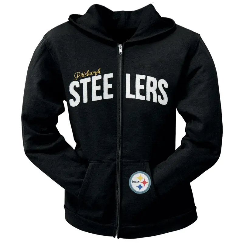 Pittsburgh Steelers - Pep Rally Premium Juniors Full Zip Hoodie