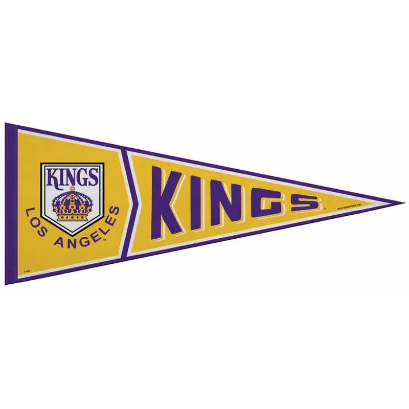 Los Angeles Kings 1967-75-Style Official NHL Retro Collection Felt Pennant - Rico Inc.