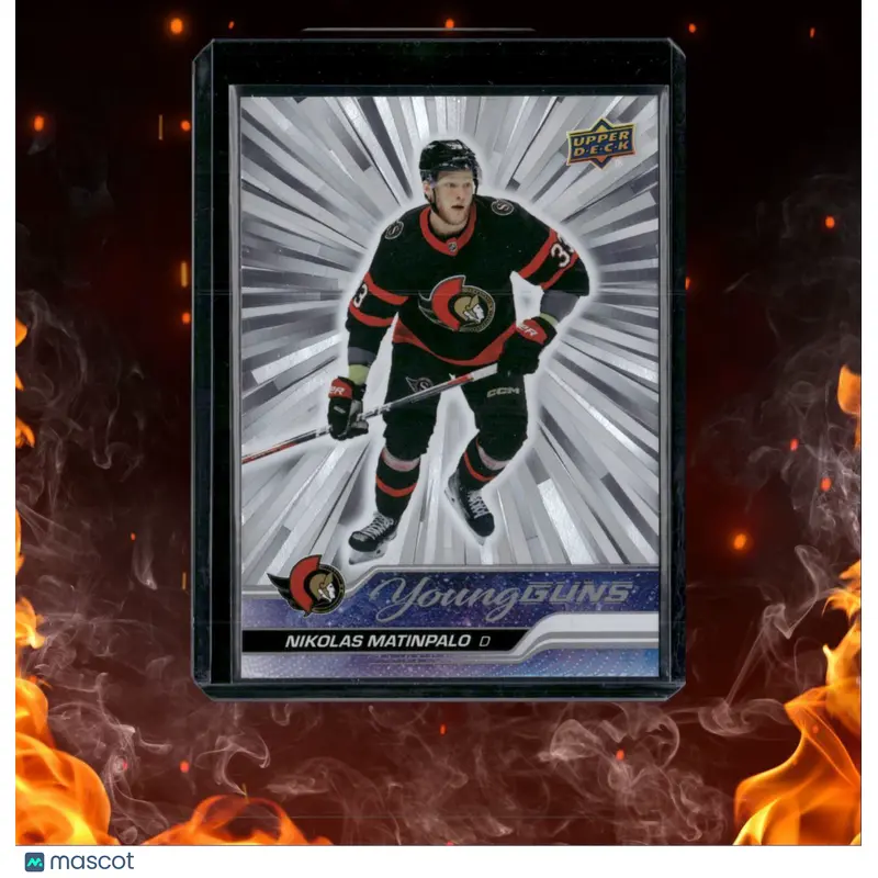 2023-24 Upper Deck Nikolas Matinpalo Outburst Silver Young Guns Rookie #495