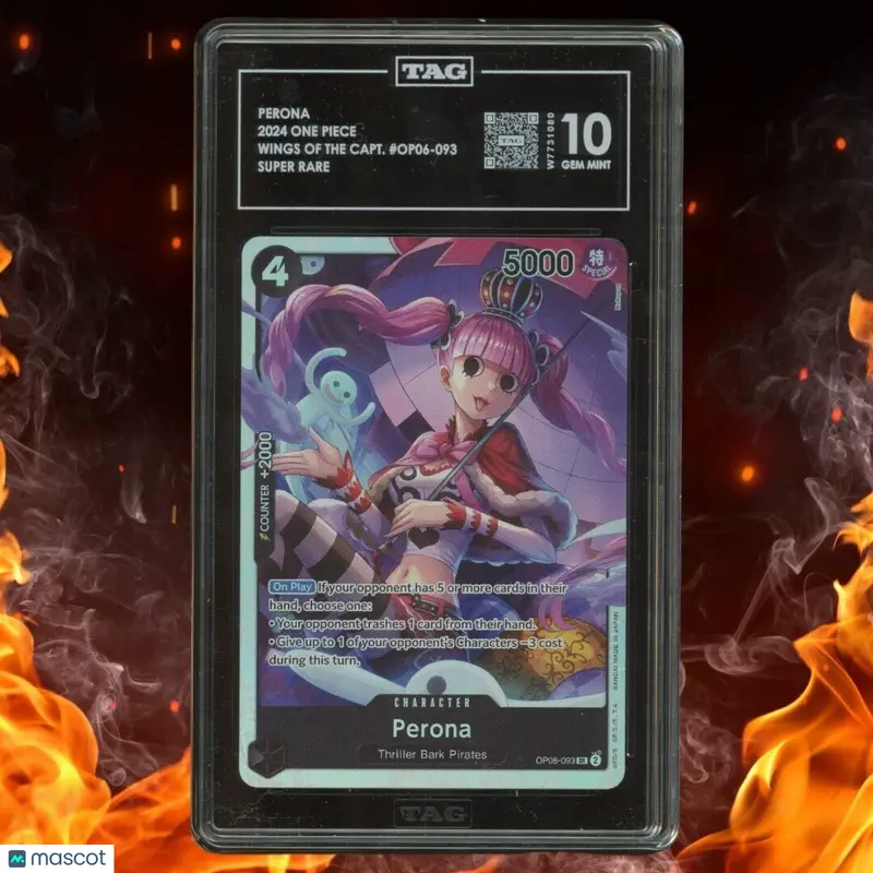 One Piece Wings of the Captain PERONA Super Rare OP06-093 TAG 10