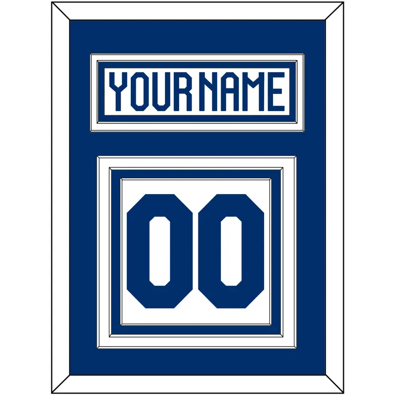 Finland Men's Hockey Nameplate & Number (Back) - 2022 IIHF Home White - Triple Mat 1
