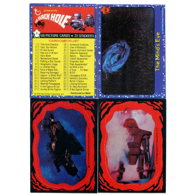1979 Topps The Black Hole Complete Set (w/ stickers) NM NM/MT (88/22)
