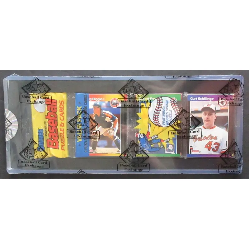 1989 Donruss Baseball Unopened Rack Pack (BBCE) (Biggio Top Schilling Top)