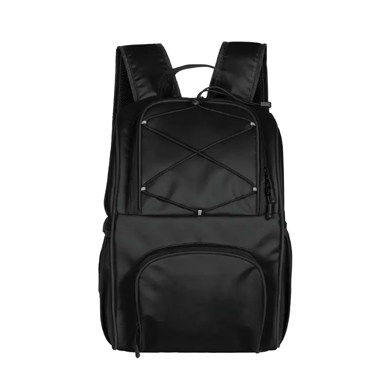 Plain Black 24 Can Flex Backpack Cooler