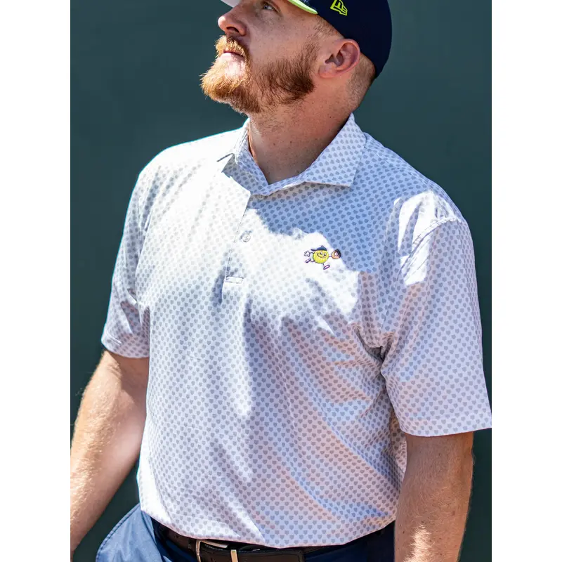 Men's White Chip Buster Polo