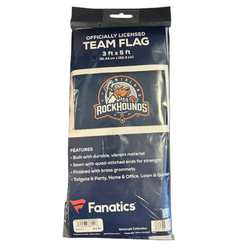 Midland RockHounds WinCraft 3 x 5 Team Flag