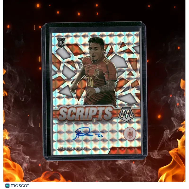 2021 Panini Select Yeremy Pino Scripts Mosaic Prizm Rookie Auto #S-YP